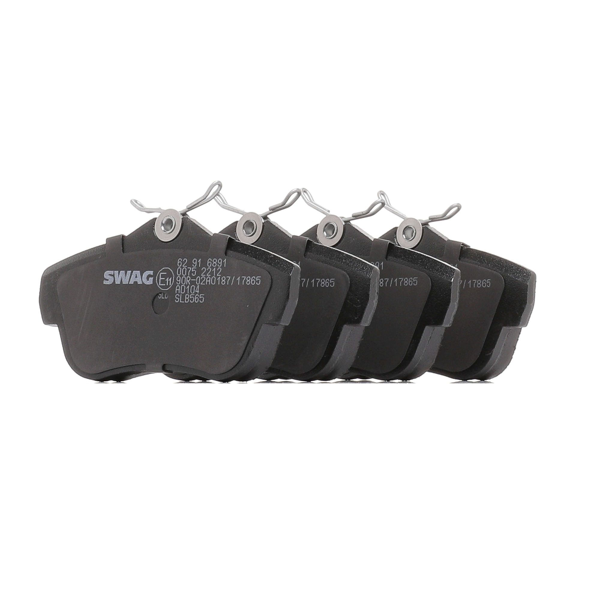 Bremsbeläge 62 91 6891 SWAG 425497 VW, FIAT, PEUGEOT, TOYOTA, CITROЁN