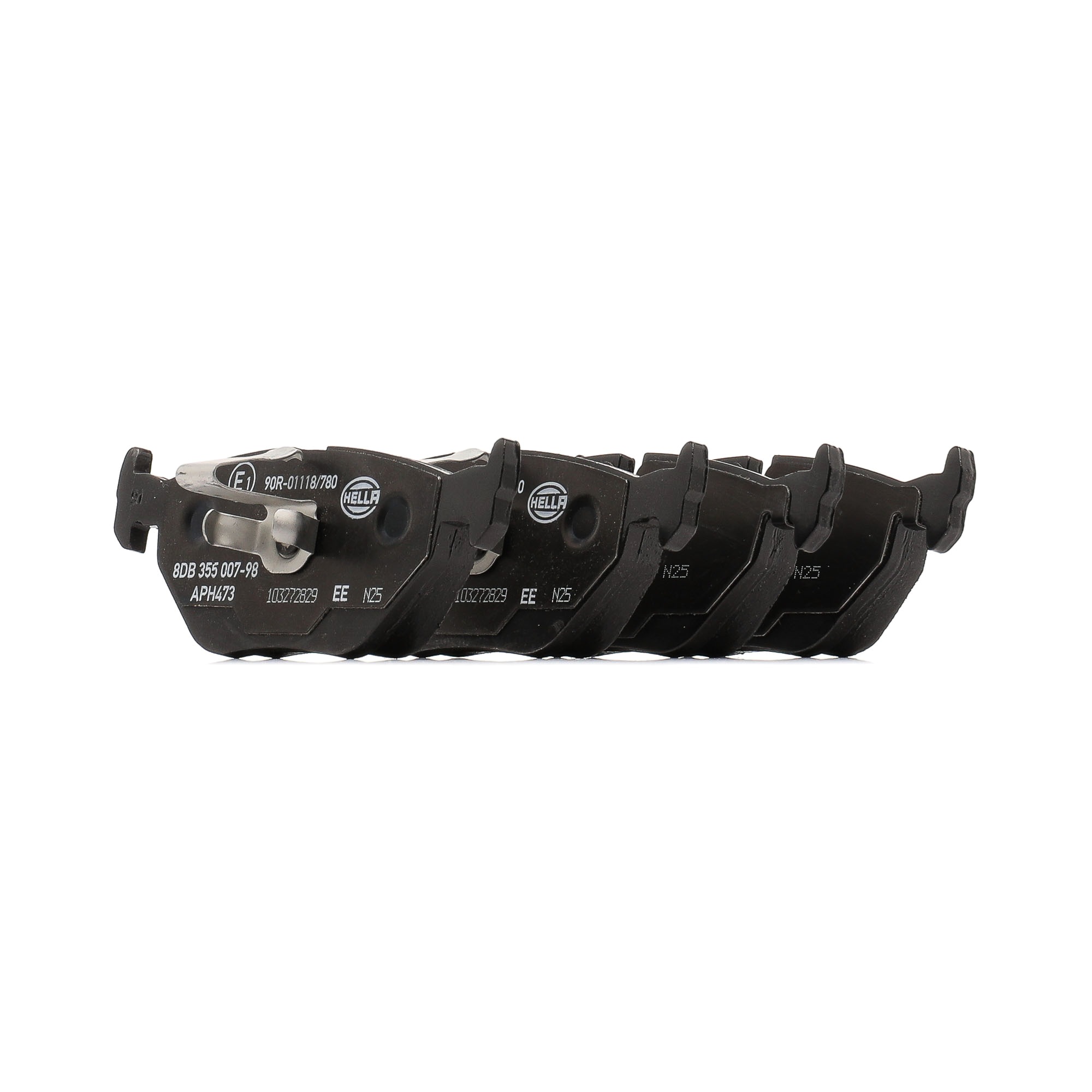 Jarrupalat, levyjarru 8DB355007-981 HELLA 1 163 395 BMW