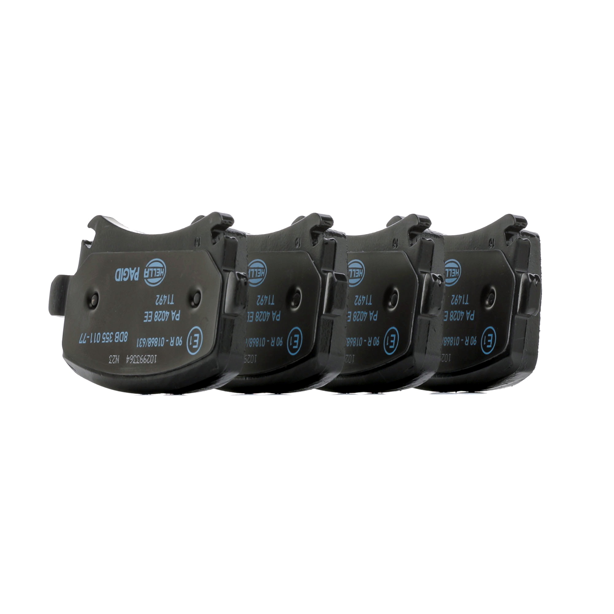 Plaquettes de frein JZW698601AQ HELLA 8DB355011-771 VOLKSWAGEN, AUDI, SKODA, SEAT, CUPRA