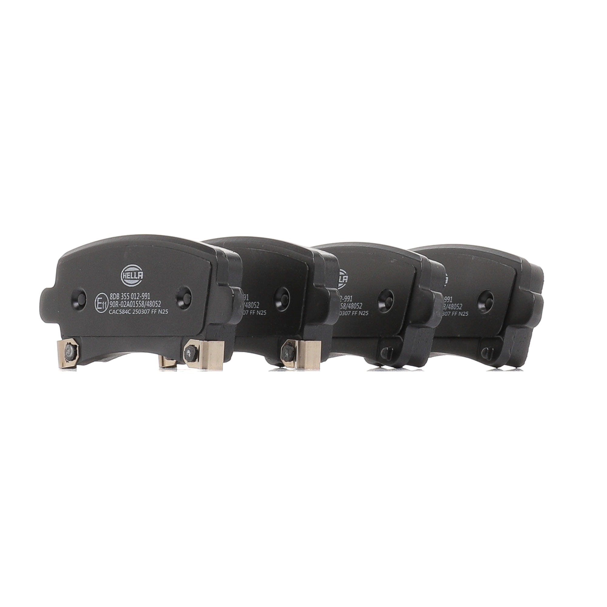 Bremsbeläge 8DB 355 012-991 HELLA 1605367 MERCEDES-BENZ, OPEL, PEUGEOT, CHEVROLET, SAAB