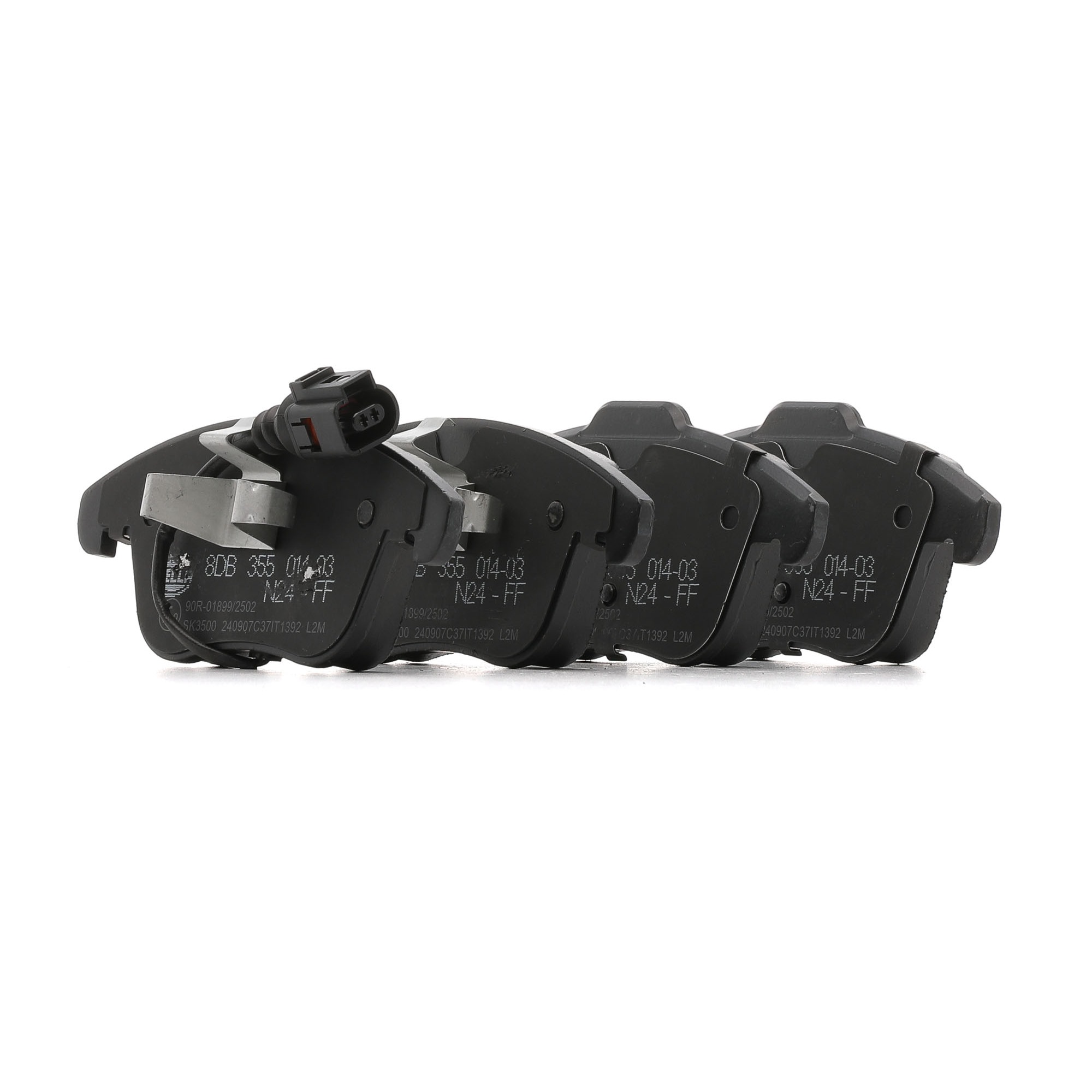 Комплект спирачно феродо, дискови спирачки 5ND 69 8 1 51 HELLA 8DB355014-031 VW, AUDI, SKODA, SEAT, SATURN
