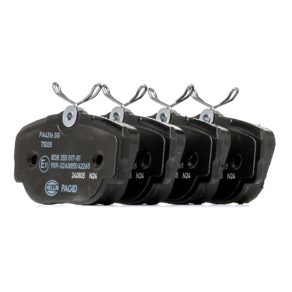 Bremsbeläge 34 11 1 154 443 HELLA 8DB355017-811 BMW, MERCEDES-BENZ, SAAB, ROVER
