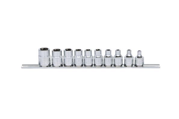 Socket set Square Drive Tang Size: 10 (3/8")mm (inch)
