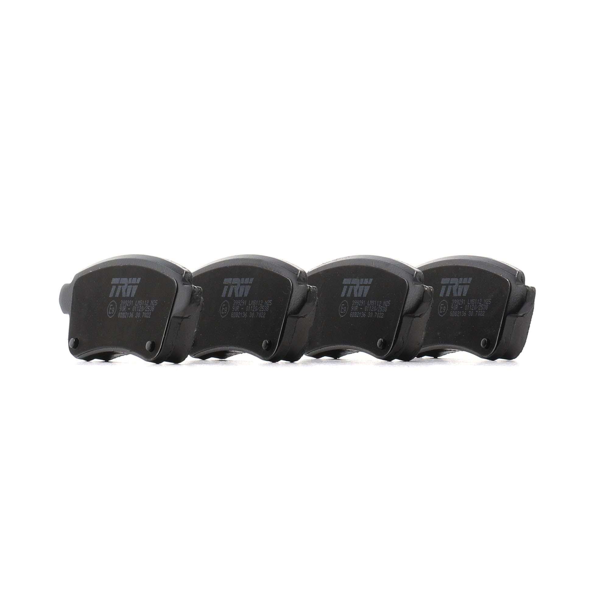 TRW GDB2136 Remblokken Breedte 2 [mm]: 106,5mm, Hoogte: 45,6mm, Dikte: 16mm