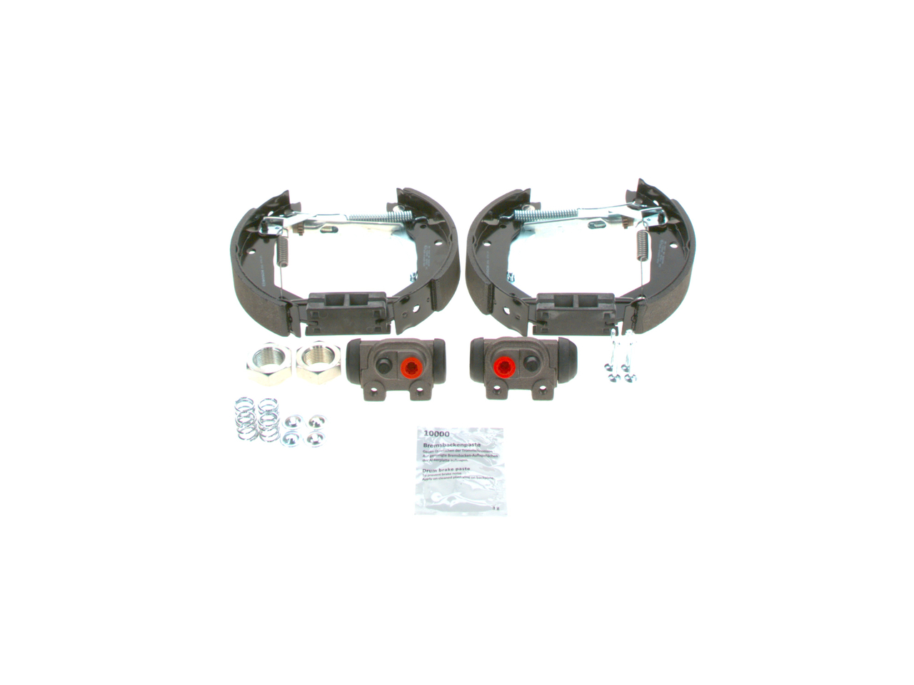 BOSCH 0204114525 Спирачен комплект, барабанни спирачки Peugeot 306 Кабрио 1.8 101 K.C. бензин 1997