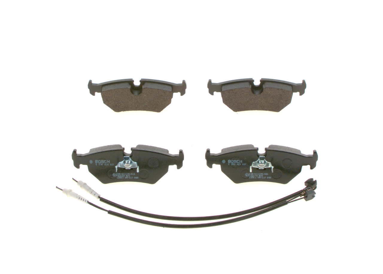 Bremsbeläge 0 986 424 027 BOSCH 425111 VW, RENAULT, FIAT, PEUGEOT, CITROЁN