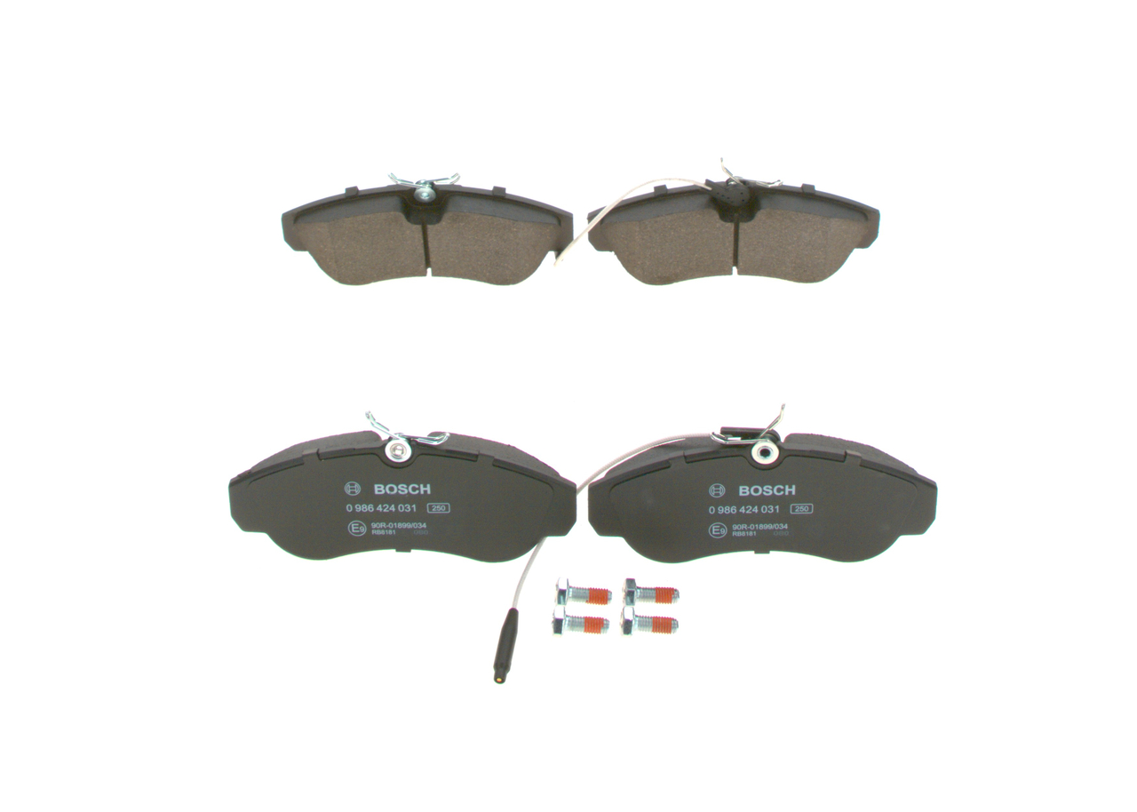 Brake pad set, disc brake BOSCH 21 800 rating