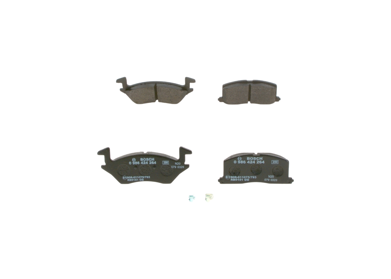 BP127 BOSCH 0986424264 Remblokken Toyota Starlet P9 achter en vóór kosten