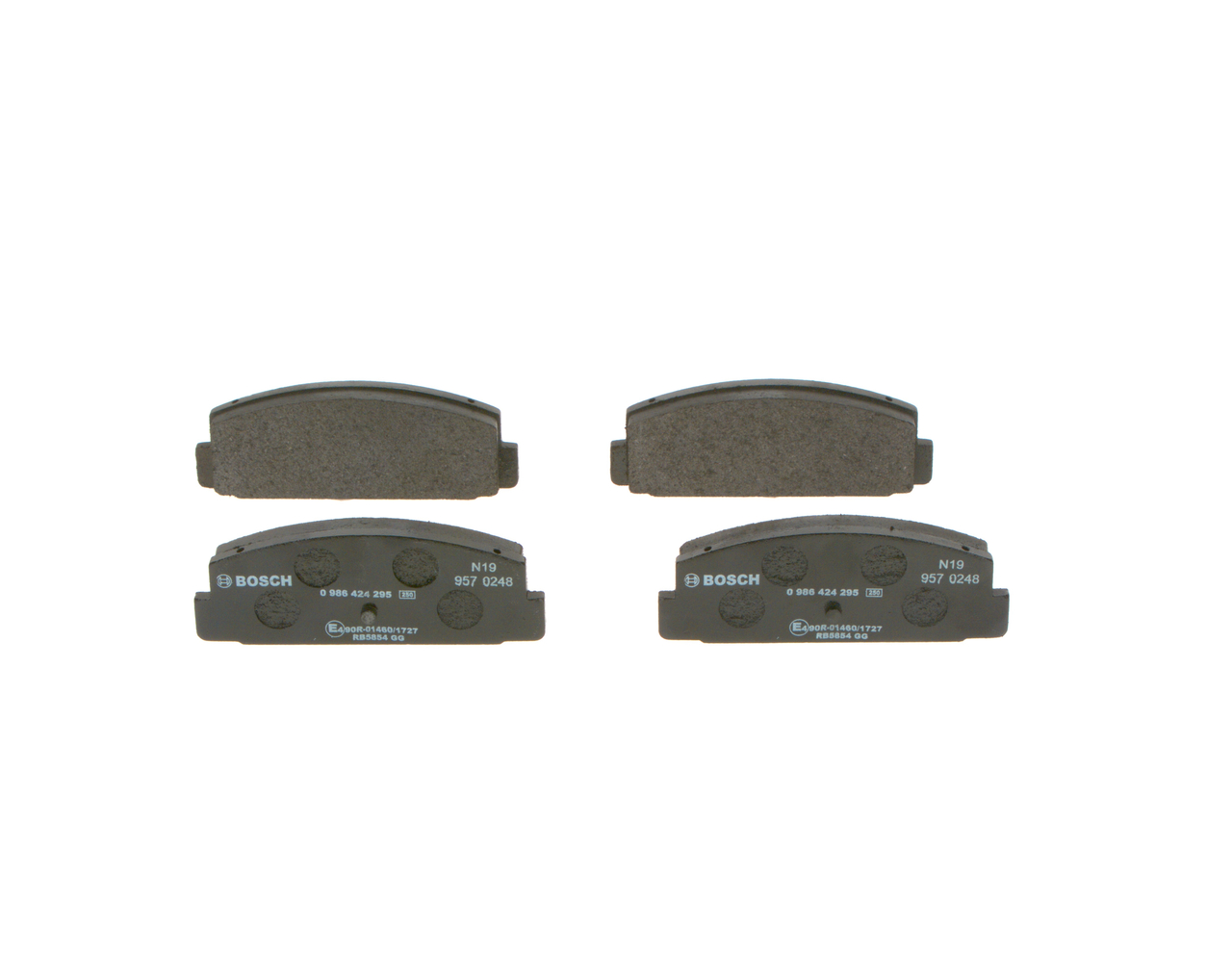 Plaquettes de frein GEYC2648ZB BOSCH 0986424295 MITSUBISHI, MAZDA, MERCURY