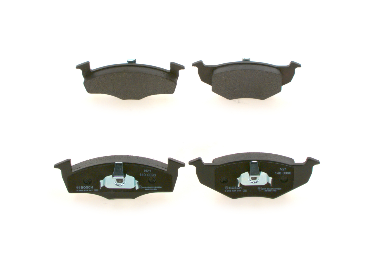 Plaquettes de frein 1HO698151A BOSCH 0986424347 VOLKSWAGEN, SEAT