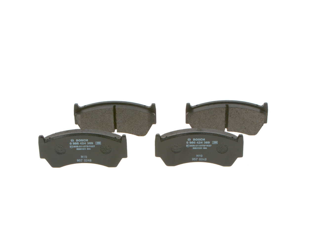 Bremsbeläge 0 986 424 369 BOSCH D10600M892 NISSAN, INFINITI