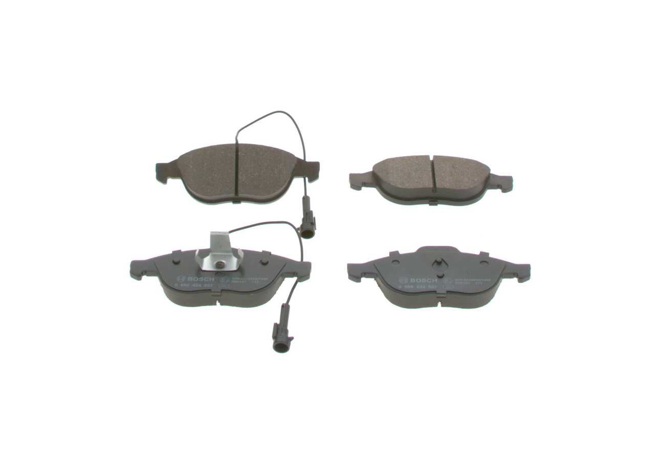 Bremsbeläge 0 986 424 507 BOSCH 0009947935 FIAT, ALFA ROMEO