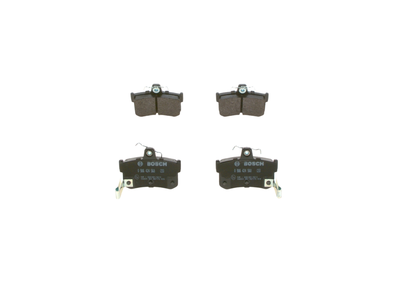 BP315 BOSCH 0986424568 Pastiglie dei freni MG MGF posteriori e anteriori prezzo