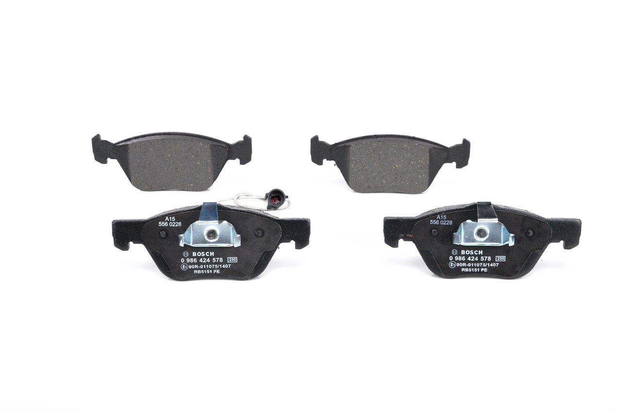 Klocki hamulcowe 7 736 222 9 BOSCH 0986424578 FIAT, ALFA ROMEO, CHRYSLER, LANCIA