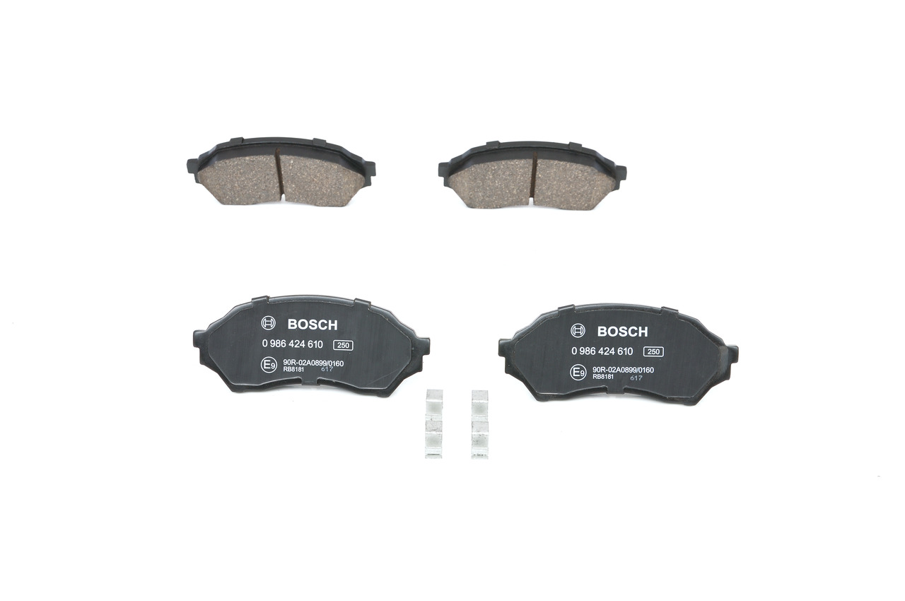 Bremsbeläge 0 986 424 610 BOSCH A15019K2 MERCEDES-BENZ, MAZDA, SUZUKI, MERCURY