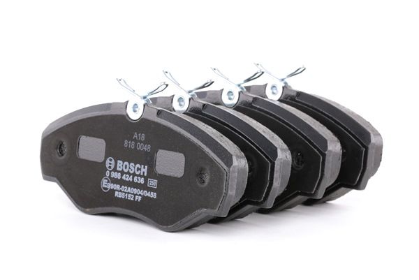BOSCH 0 986 424 636 Remblok OPEL Vivaro A Flatbed Vrachtwagen / Chassis (X83) 2.0 CDTI 114 Pk Diesel M9R 630