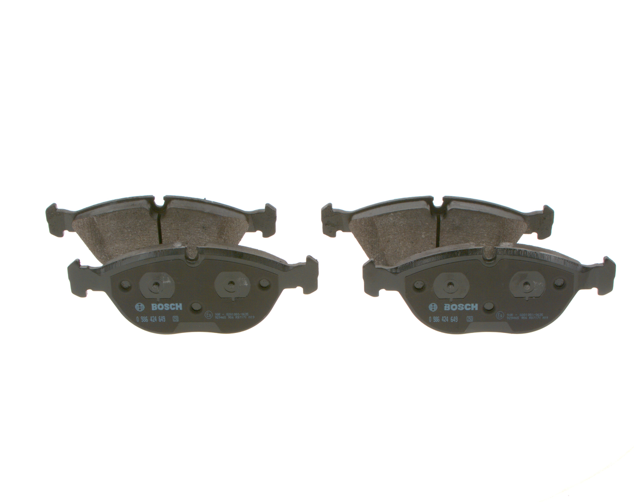 Комплект спирачно феродо, дискови спирачки 3411 1166 161 BOSCH 0986424649 BMW, MERCEDES-BENZ, AUDI, MINI, CHRYSLER