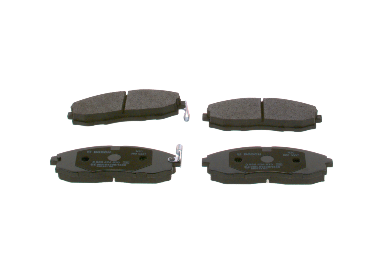 Plaquettes de frein 58101-4AA32 BOSCH 0986424670 KIA, HYUNDAI