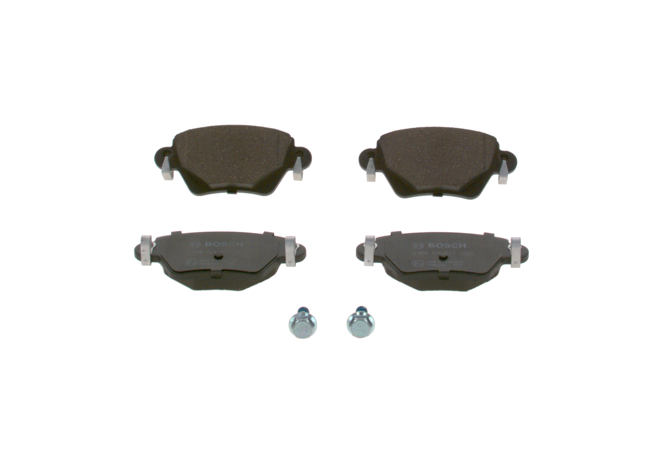 Bremsbeläge 0 986 424 671 BOSCH C2S38068 FORD, NISSAN, VOLVO, JAGUAR, IVECO