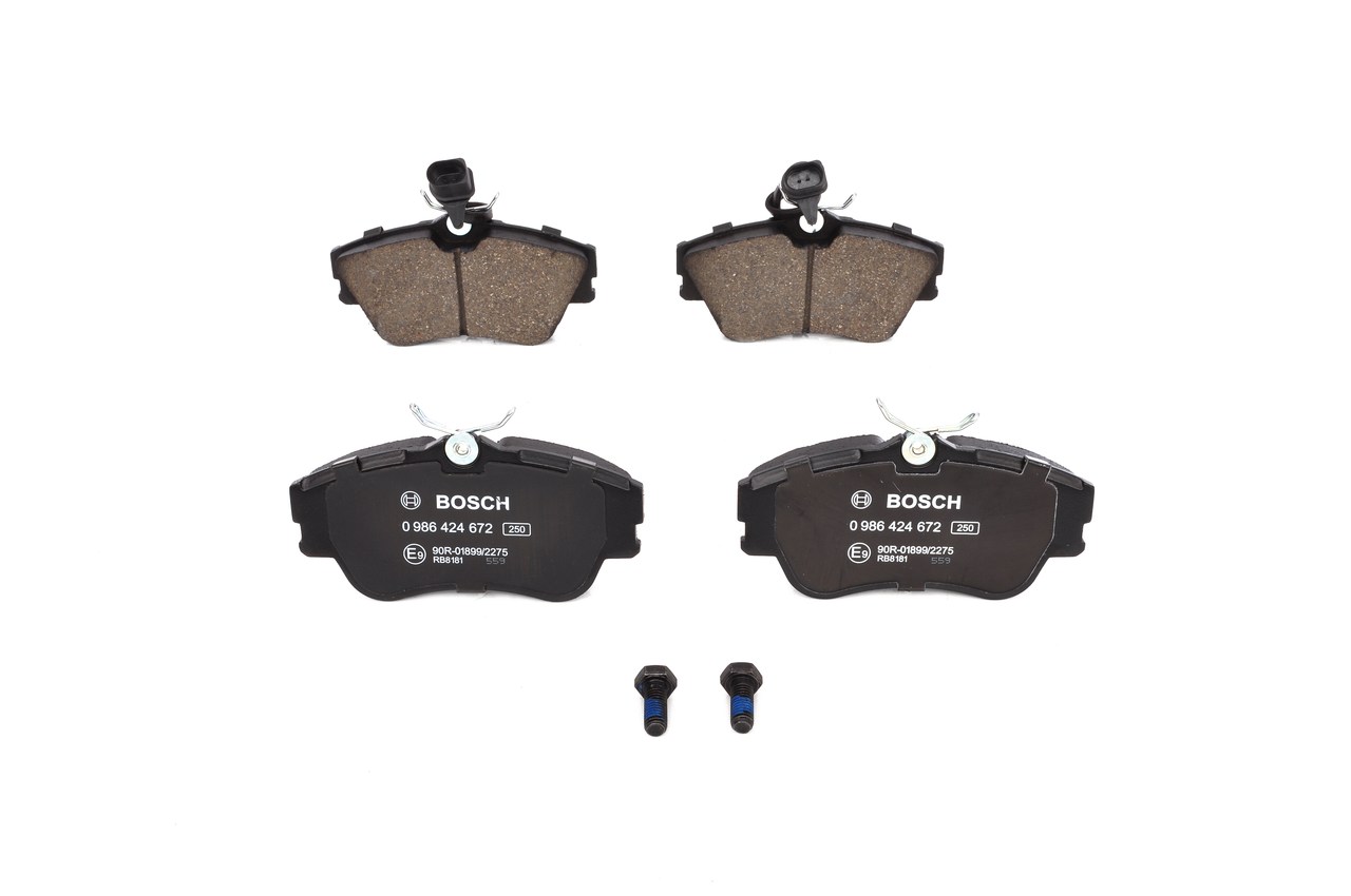 Bremsbeläge 7D0698151B BOSCH 0986424672 VW, AUDI, SKODA, SEAT, PORSCHE