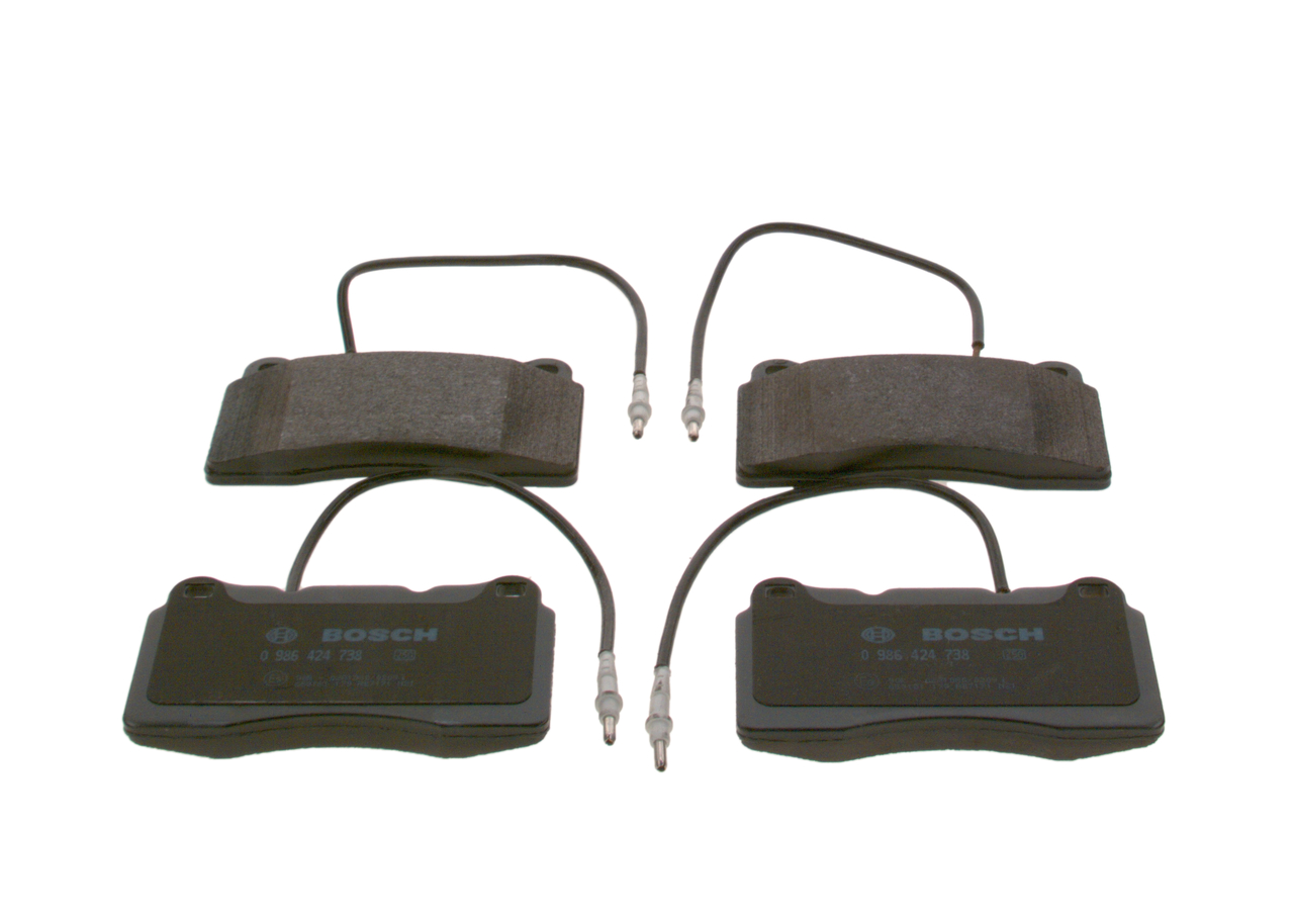 Bremsbeläge 0 986 424 738 BOSCH 425254 VW, RENAULT, FIAT, PEUGEOT, CITROЁN