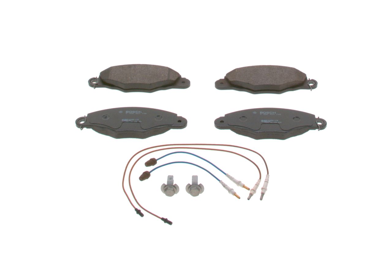 Brake pad set, disc brake BOSCH E1 90R-01650/178 rating