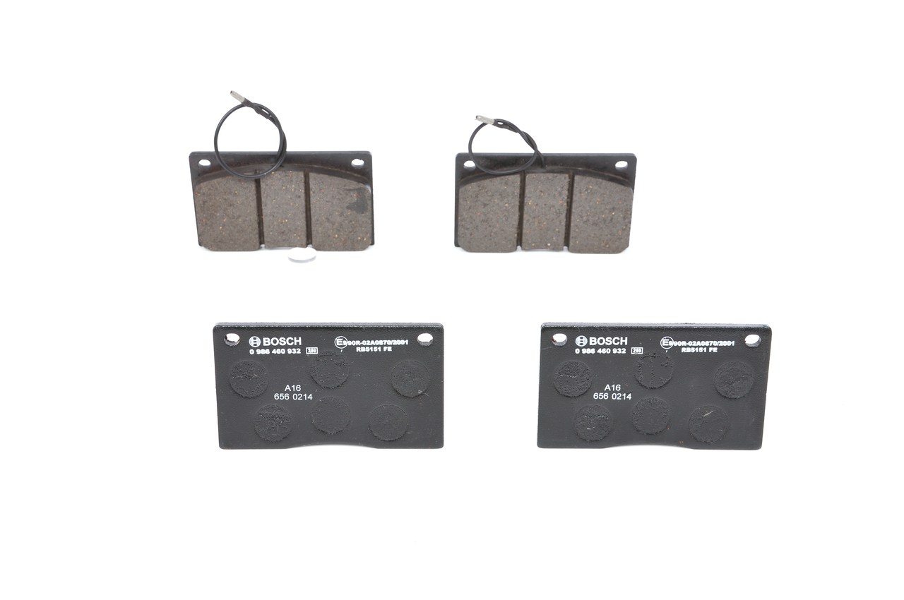 Bremsbeläge 0 986 460 932 BOSCH JLM9727 RENAULT, JAGUAR, DAIMLER
