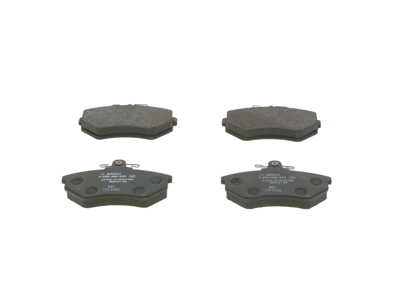 BP-VW-F2 BOSCH 0 986 460 943 Bremsbeläge