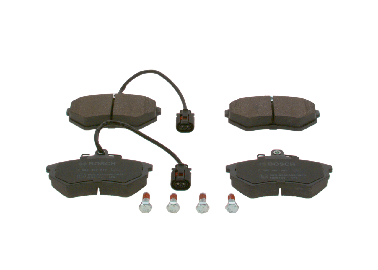 Bremsbeläge 357 698 151C BOSCH 0986460948 VW, AUDI, SKODA, SEAT, PORSCHE