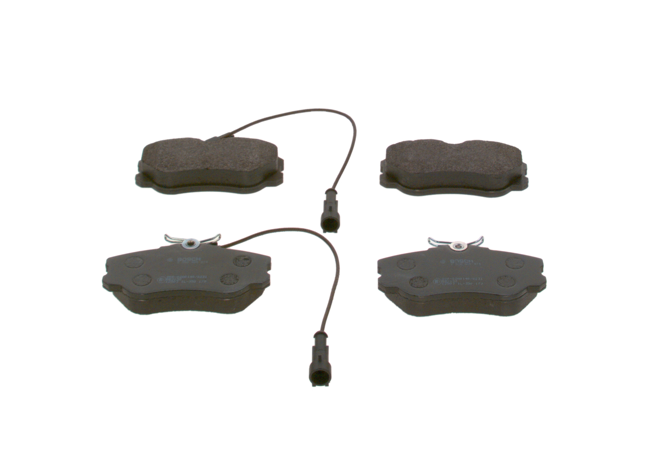 BOSCH 0 986 460 973 Комплект спирачно феродо, дискови спирачки ширина: 110mm, височина: 58,5mm, дебелина: 19mm