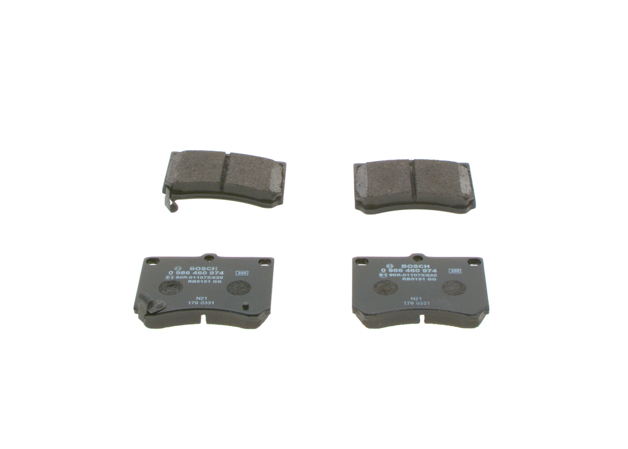 BP543 BOSCH 0 986 460 974 Juego de pastillas de freno