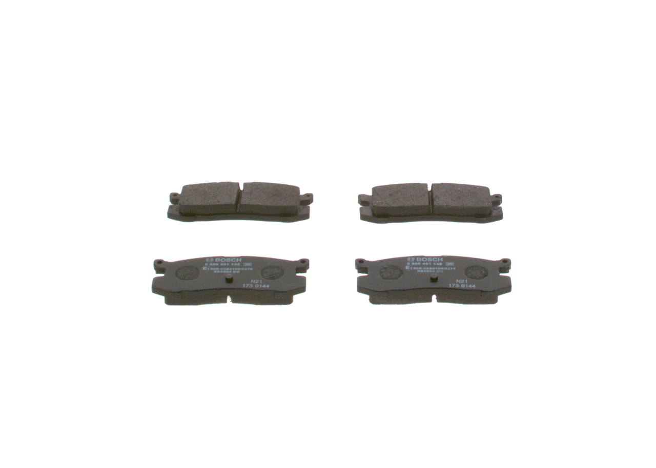 BOSCH 0 986 461 138 Plaquettes de frein Largeur: 104,3mm, Hauteur: 41,9mm, Épaisseur: 13mm
