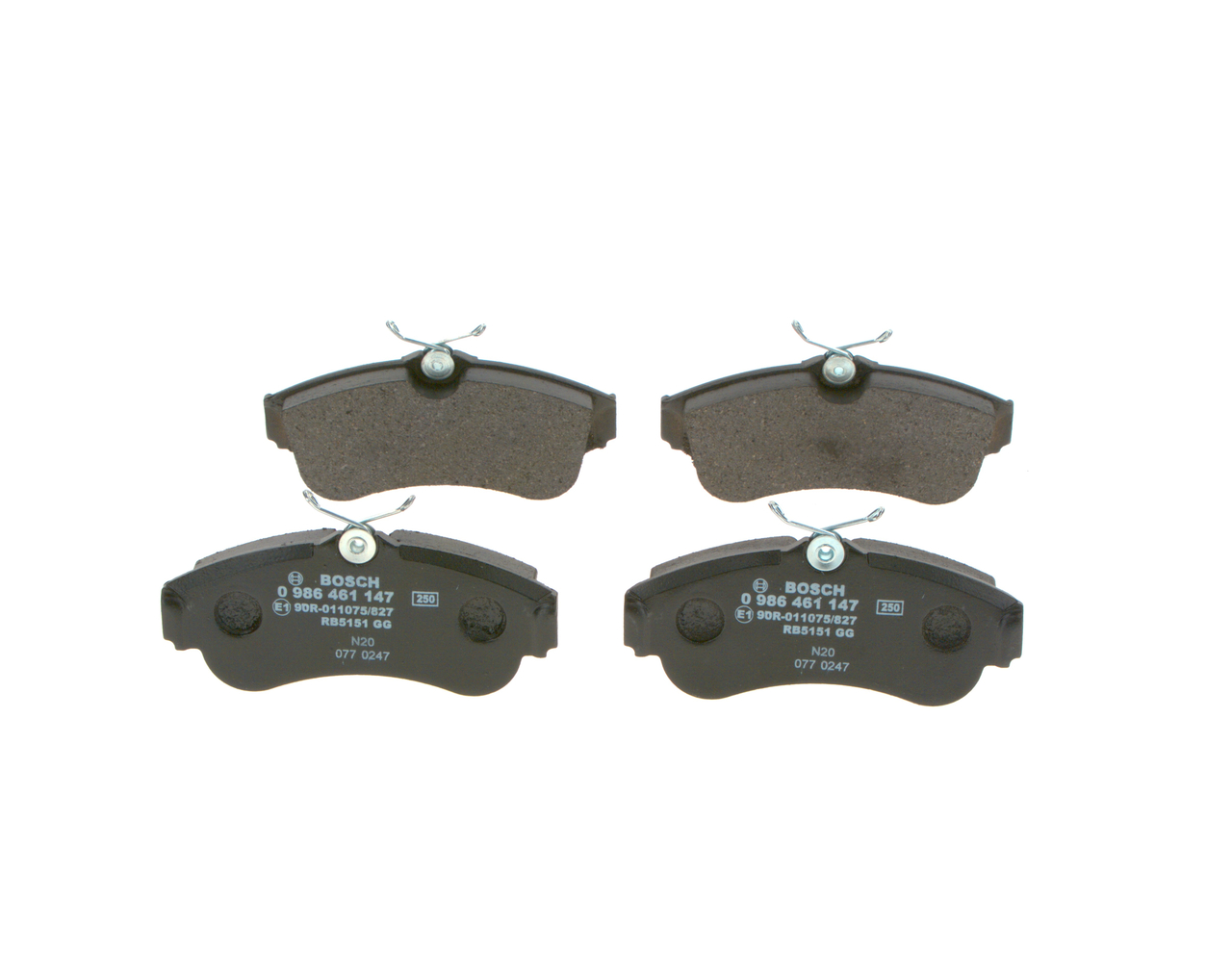 Bremsbeläge 0 986 461 147 BOSCH 410604M526 NISSAN, INFINITI
