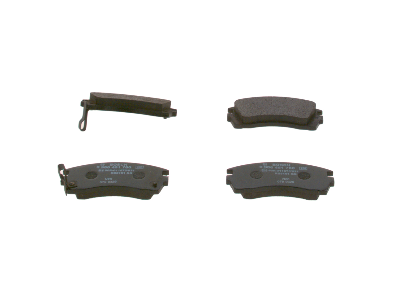 Brake pad set, disc brake BOSCH E1 90R - 011075/831 rating