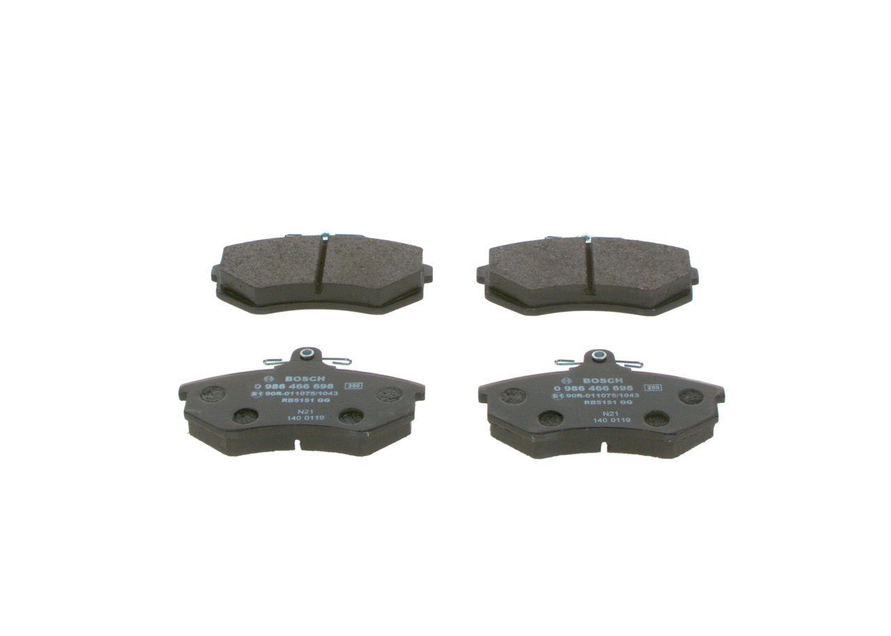 BP692 BOSCH 0 986 466 698 Plaquettes de frein