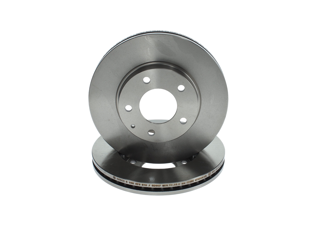 BOSCH 0986479016 Remschijven Mazda 2 MPV 2.5 V6 (LW5W) 170 Pk Benzine 2002