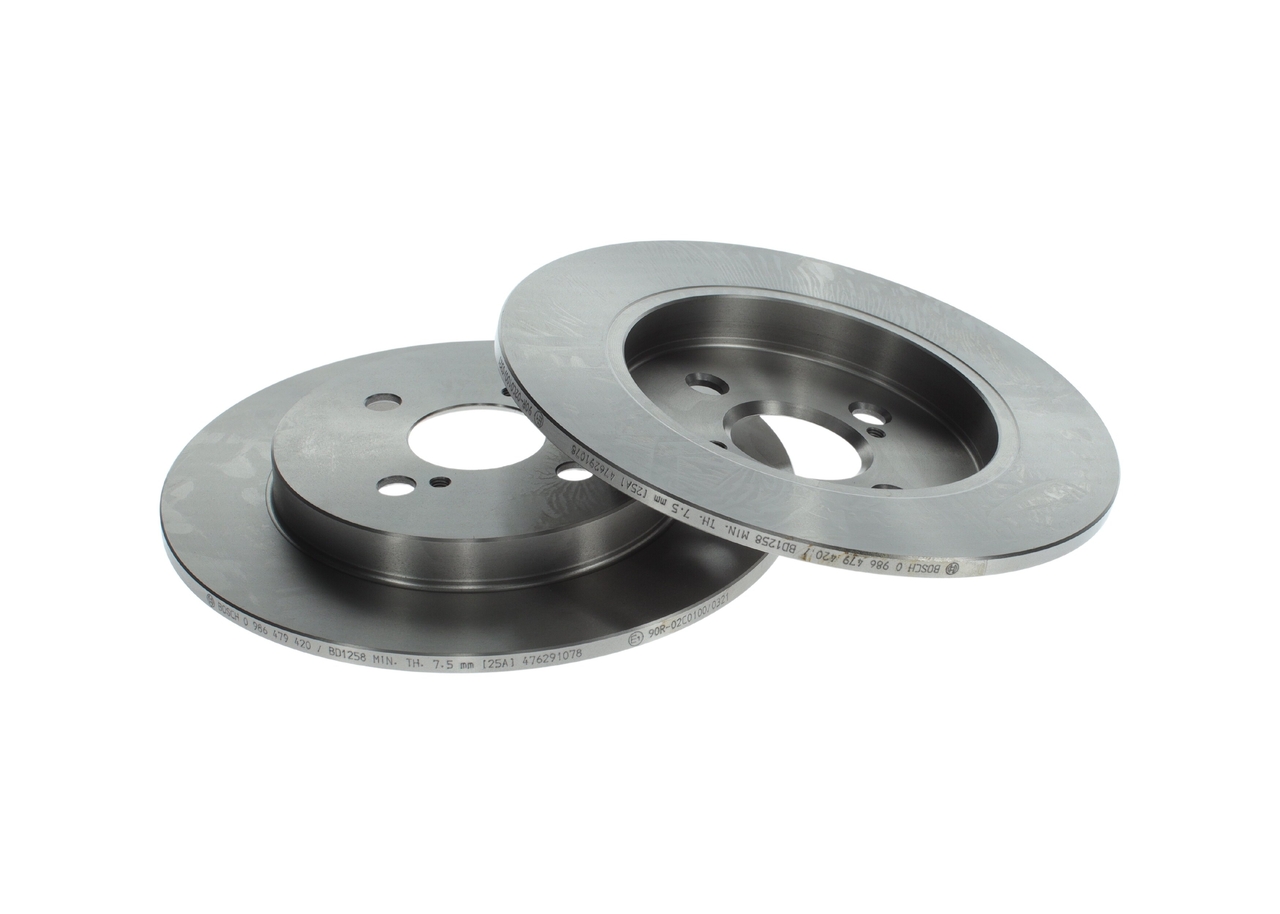 BOSCH 0 986 479 240 Спирачен диск дебелина на спирачния диск: 12,7mm, брой на дупките: 4, Ø: 238mm