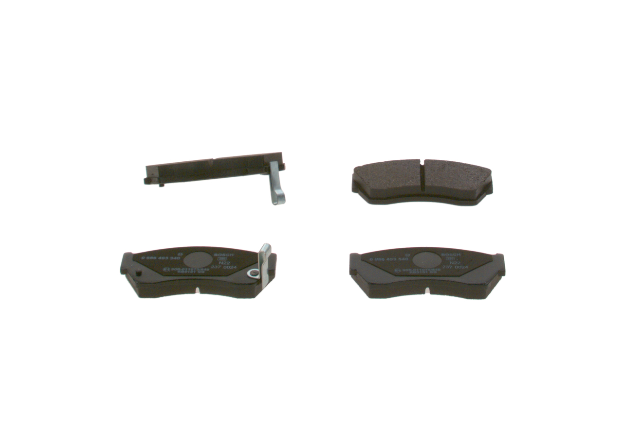 Bremsbeläge 0 986 493 340 BOSCH 5520060B11 SUZUKI, SUBARU, BUGATTI