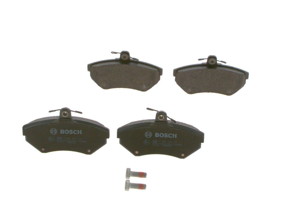 BP-VW-F5 BOSCH 0986494010 prix plaquette de frein VW Caddy III MPV (6K9, 9E7, 9E9) arrière et avant
