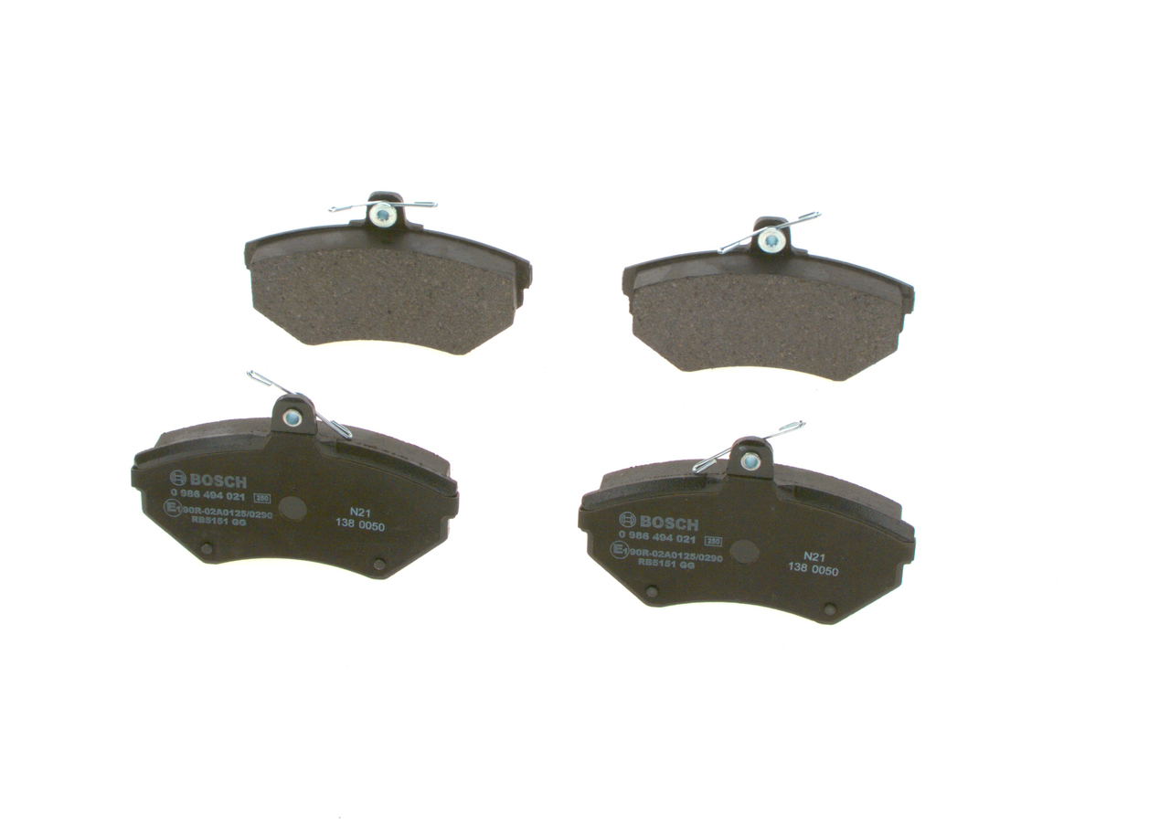 Bremsbeläge 0 986 494 021 BOSCH 8E0698151B VW, AUDI, FORD, SKODA, SEAT