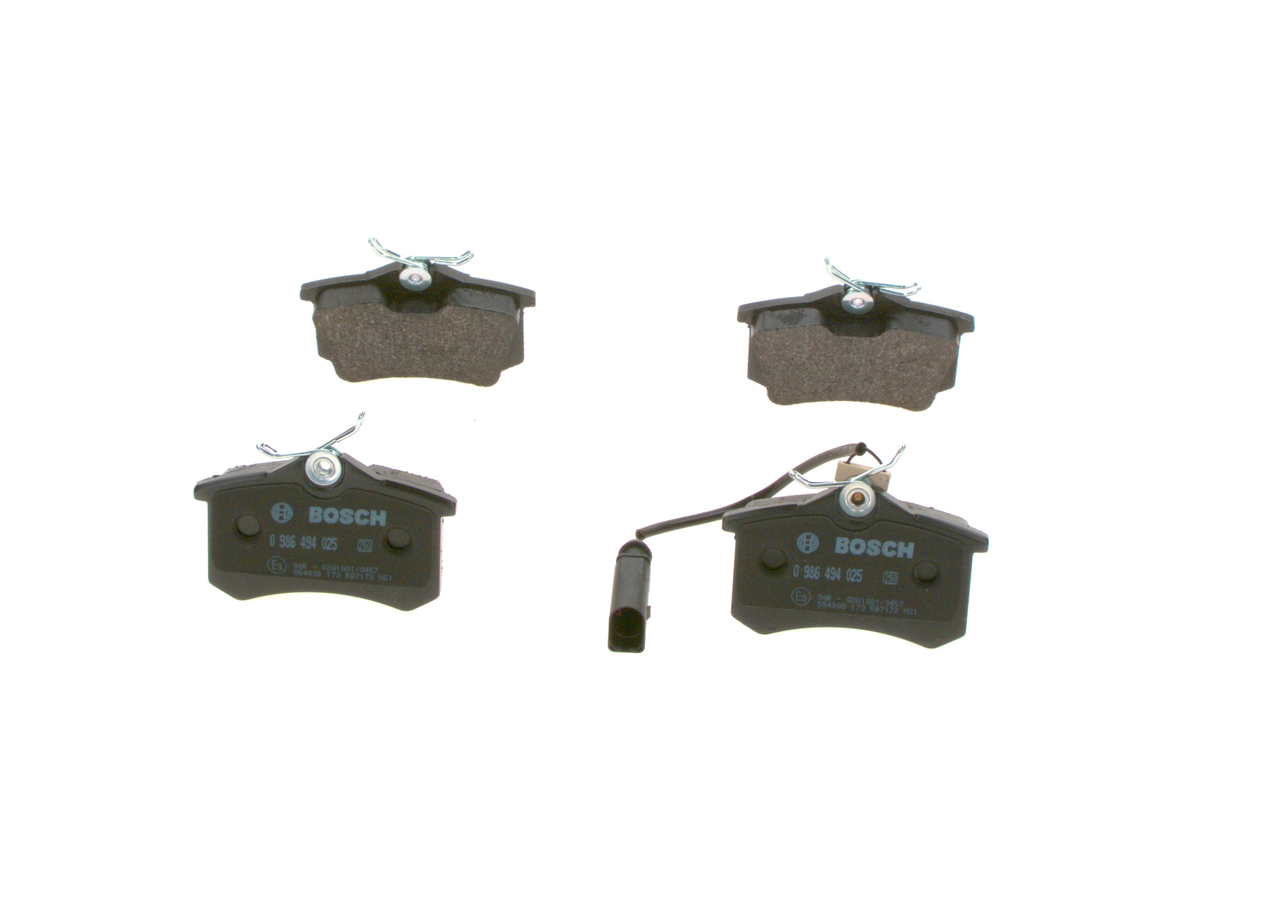 Pastilhas de travão 7M3.698.451C BOSCH 0986494025 VW, AUDI, FORD, SEAT, HONDA
