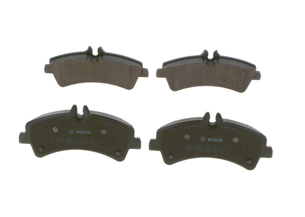 Bremsbeläge 0064202220 BOSCH 0986494122 VW, MERCEDES-BENZ