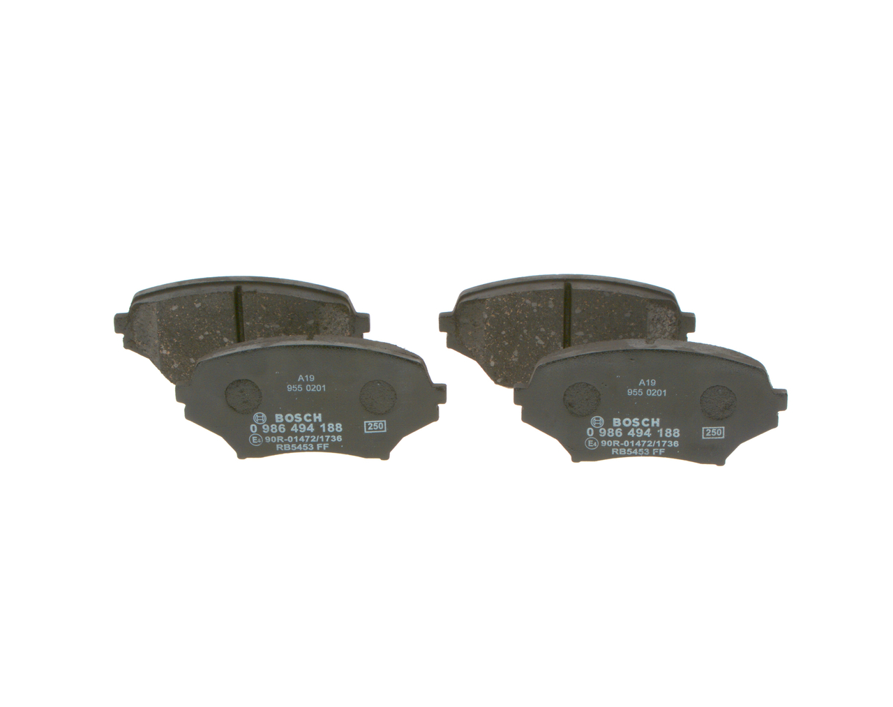 BP1135 BOSCH 0 986 494 188 Brake pad set