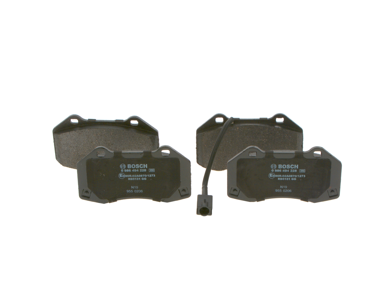 Jarrupalat, levyjarru 0986494228 BOSCH 41 06 033 03R VOLVO, NISSAN, RENAULT, MITSUBISHI, RENAULT TRUCKS