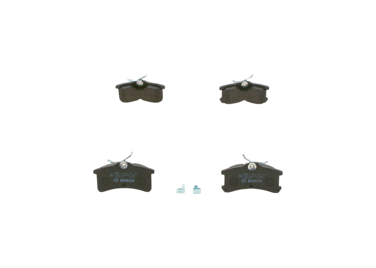 Bremsbeläge 0 986 494 274 BOSCH 0446620110 TOYOTA, LEXUS, DAIHATSU, SATURN, WIESMANN