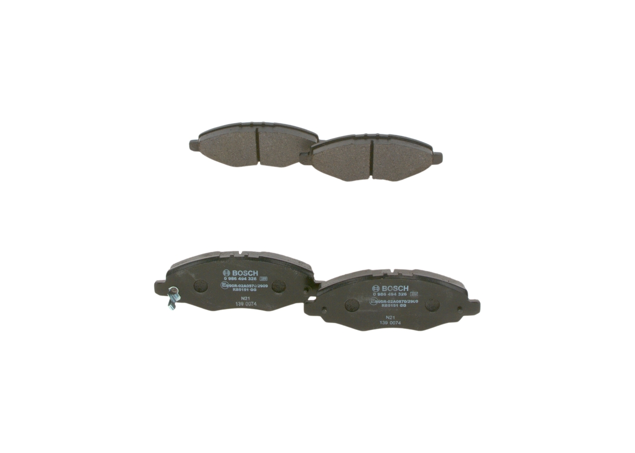 Τακάκια δισκόφρενων BOSCH 0 986 494 326