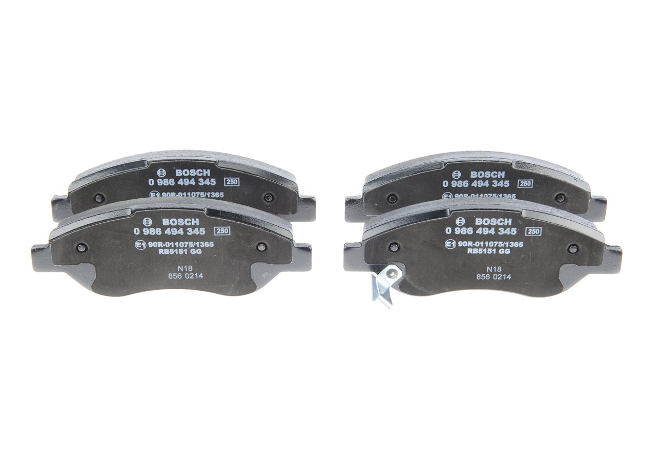 Brake pad set, disc brake BOSCH E1 90R - 011075/1365 rating