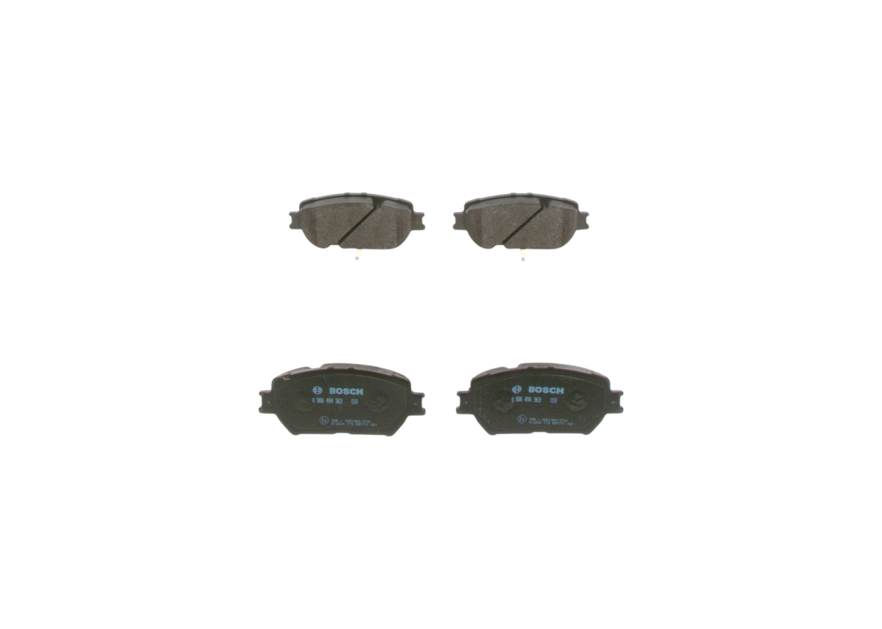 Bremsbeläge 0 986 494 363 BOSCH 0446533260 OPEL, TOYOTA, LEXUS, SATURN, WIESMANN