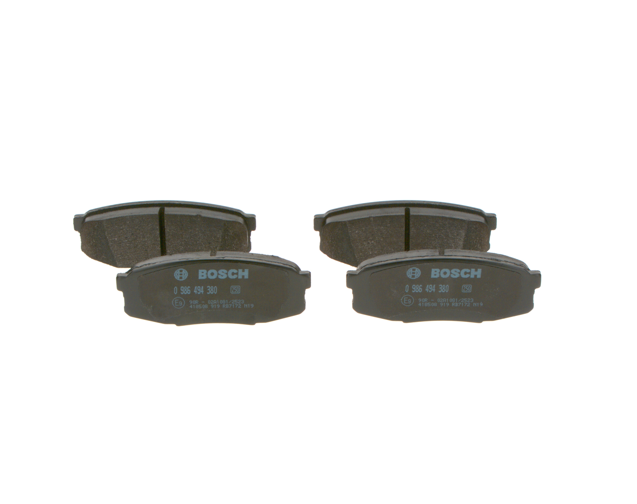 Bremsbeläge 0 986 494 380 BOSCH 0446660140 TOYOTA, MITSUBISHI, LEXUS, SATURN, WIESMANN