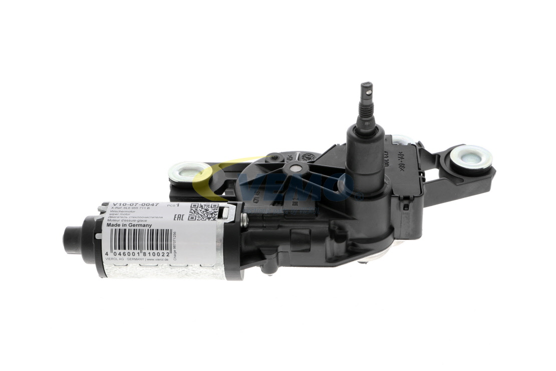 Scheibenwischermotor V10-07-0047 VEMO 6L6955711A VW, AUDI, SKODA, SEAT